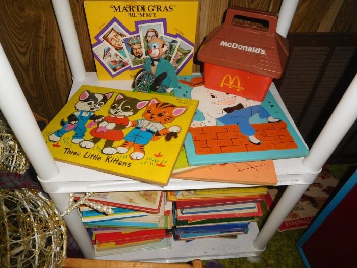 A sample of the many vintage toys & books