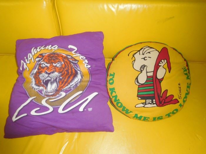 A couple of vintage pillows