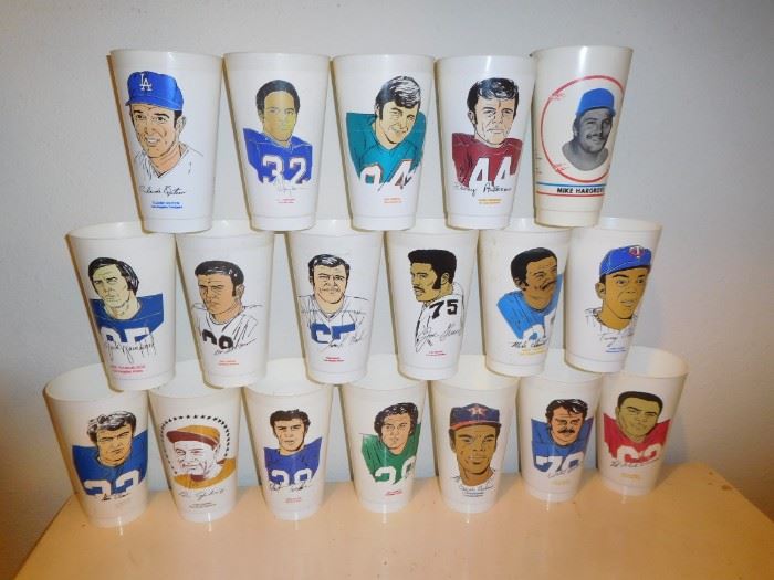 1970s ICEE cups... note OJ Simpson on top row.