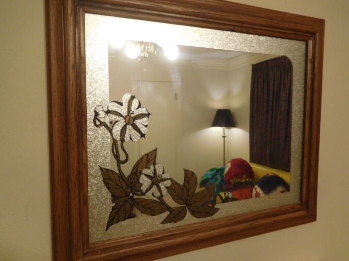 Funky etched mirror