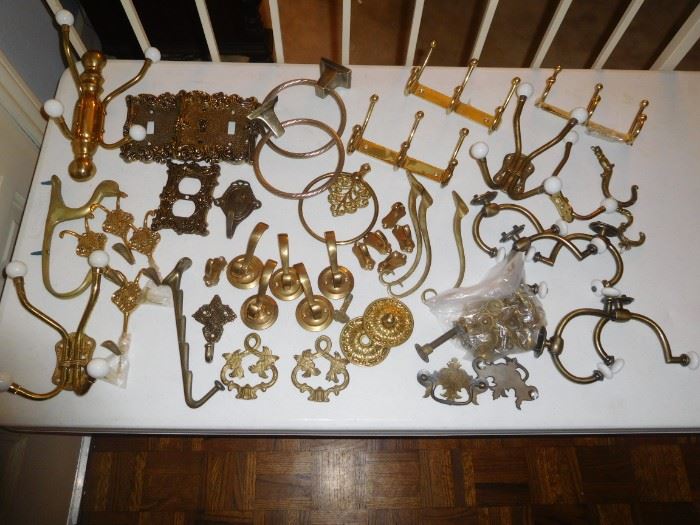 Various brass hardware