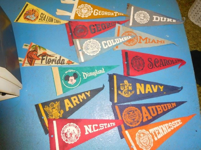 Vintage pennants
