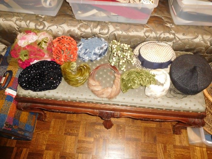 Some of the vintage hats