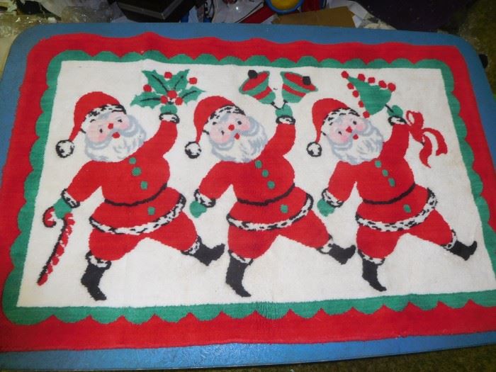 Vintage Santa rug