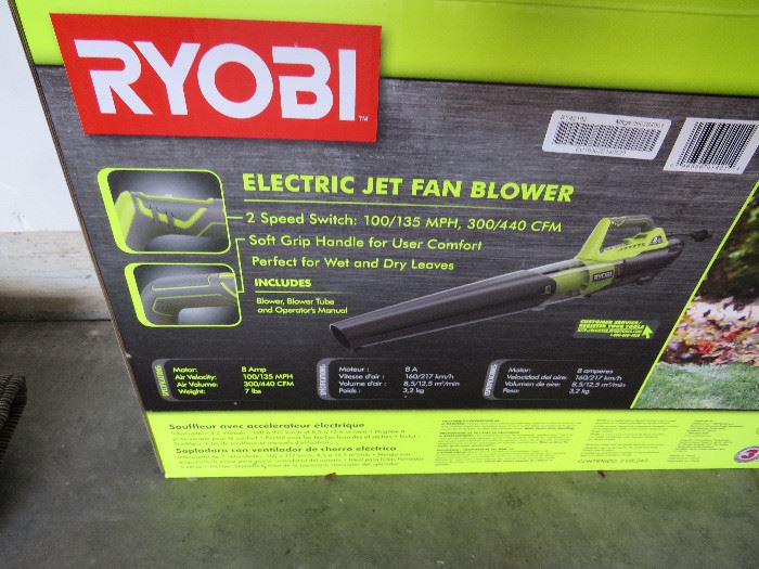 Ryobi Electric jet fan blower