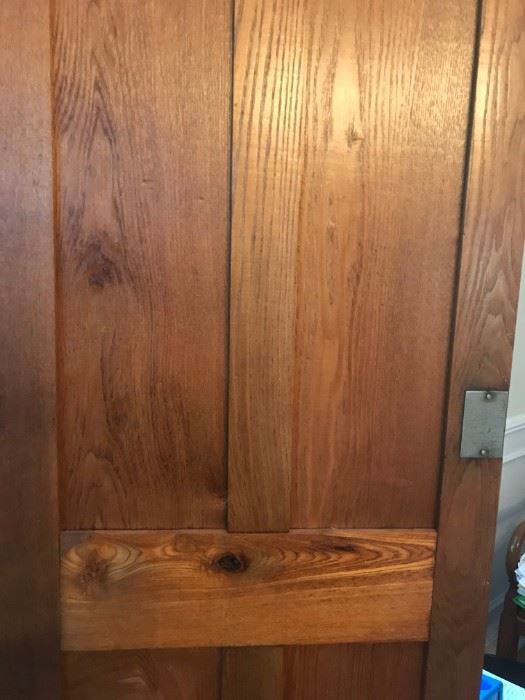 Storage Cabinet Tall Solid Oak Wood