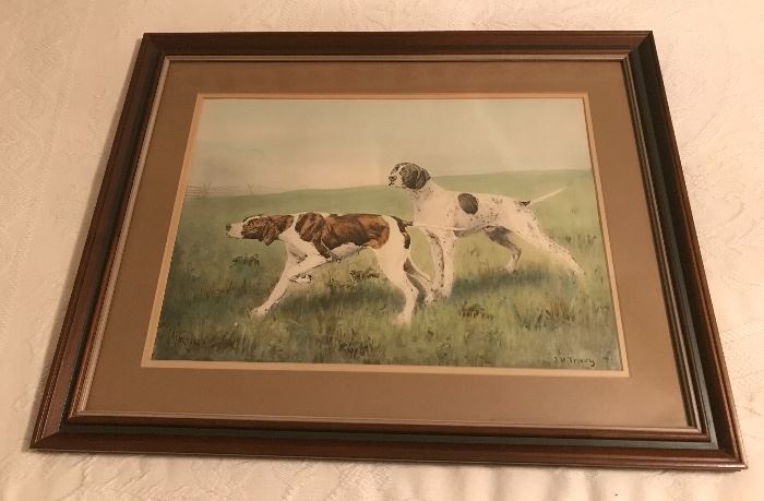 a print similar to the original painting. Signed Ellen Tracy.