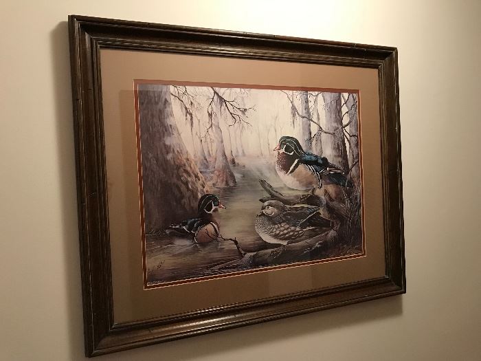 Another beautiful ducks in the wilderness print