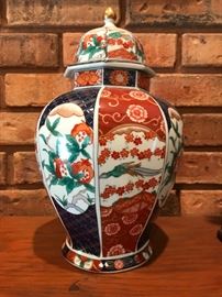 One of a pair of ginger jars by Andrea