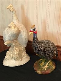 Hand painted and decorative turkeys 