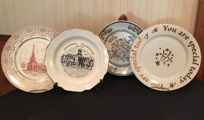 Town plates. Church Plates. Dinner Plates. Come check them out.