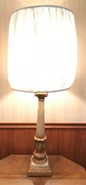 Another view of the column style lamps. One of two.