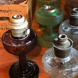 Several Aladdin Lamps all colors
