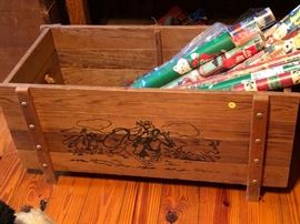 Wooden toy chest