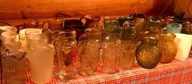 Vintage water beverage pitchers