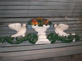 2 cast iron valances