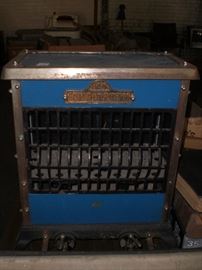 Double Combudtion blue enameled stove