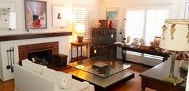 1969 Wood, Glass and Stainless Steel Coffee Table by Marco Fantoni for Tecno Italy is available for presale due to its large size.  This is the only item available for presale. 