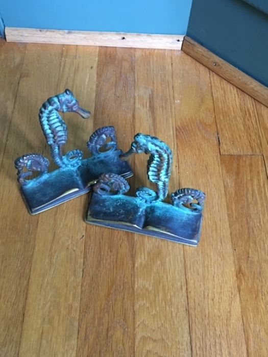 Virginia Metalcrafters sea horse paperweights- hard to find!
