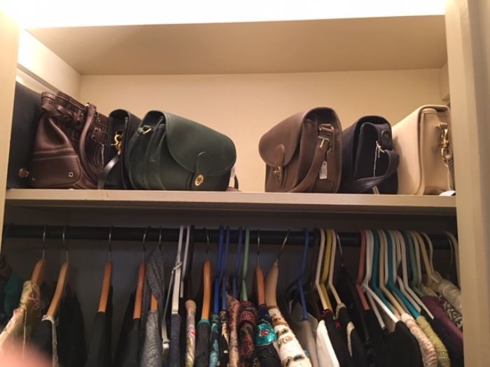 Coach and other great leather handbags