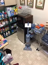 Vacuums, stainless carts for storage, towels