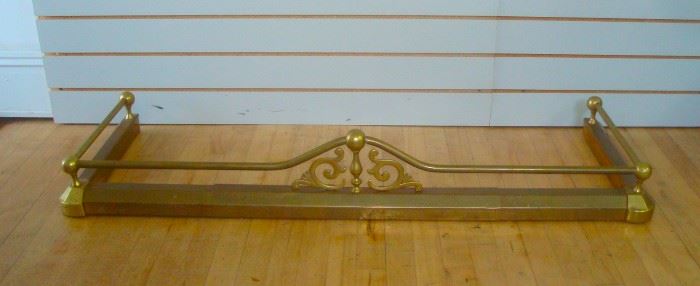 Quality Brass Fireplace Hearth Fender