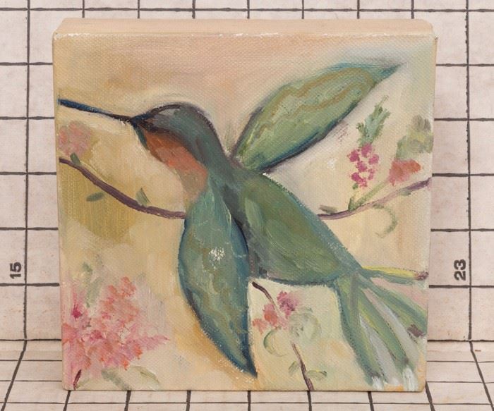 Hummingbird Painting on Canvas