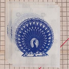 Peacock 1970s T-shirt Iron On Transfers