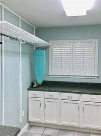 Laundry Room Cabinets - Plantation Shutters