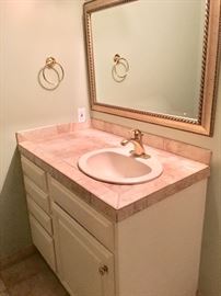 Bathroom Vanity - Mirror & Towel Ring