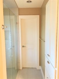 Seamless Shower Doors - Built In Cabinetry - Fantastic Newer Doors