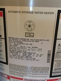 Bradford 50 Gallon Water Heater