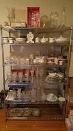 Crystal and China Gold and silver trimmed