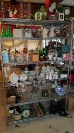 Crystal, Xmas Ornaments, Porcelian  DOLLS