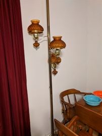 Vintage pole lamps