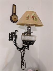 Vintage converted oil lamp