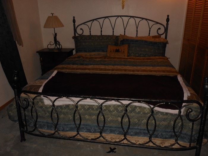 150.  BED AND MATTRESS AND COMFORTOR 