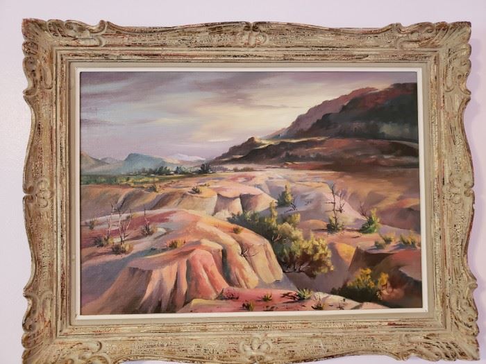 Western vintage landscape painting