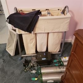 Cpap , oxygen tanks, lots of medical supply, wound care