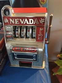 Vintage Las Vegas Casino metal slot machine mini