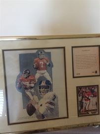 Denver Broncos Sports Memorabilia John Elway Collectibles