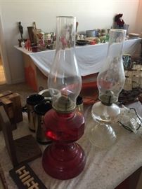 Antique Original Kerosene Lamps