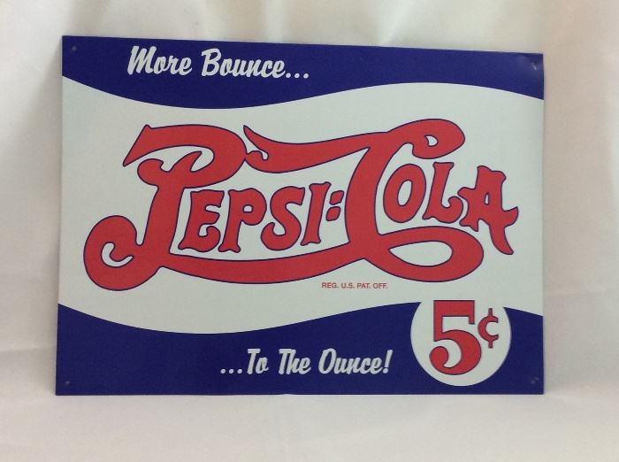 Pepsi Cola Sign.