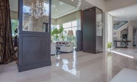 Pair of  six lights each Schonbek candelabra rock crystal wall sconces  chandelier. 