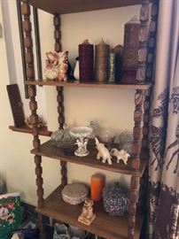 Shelf, Figurines, Candles