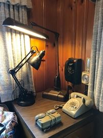 Industrial Lamps, Old Phones, Phone Ringer
