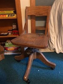 Old Desk Chair, Swivel Base