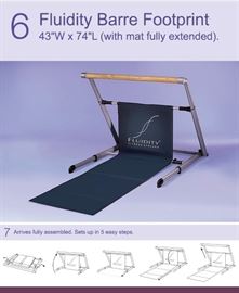 Fluidity portable Barre - new in box