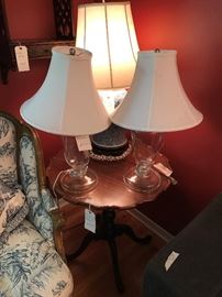 lamps and occasional table