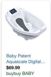 Aqua scale baby bath 